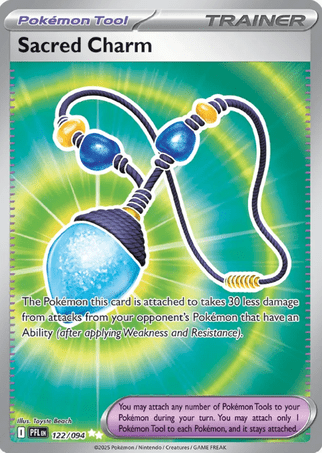 Pokemon TCG Mega Evolution—Phantasmal Flames - Sacred Charm-122/094 (Pokemon Tool)
