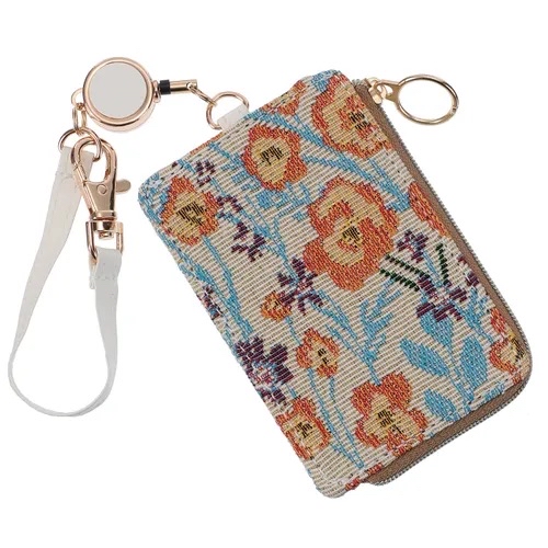 日本🗾品牌可伸縮L形拉鏈式證件套匙扣現貨💞