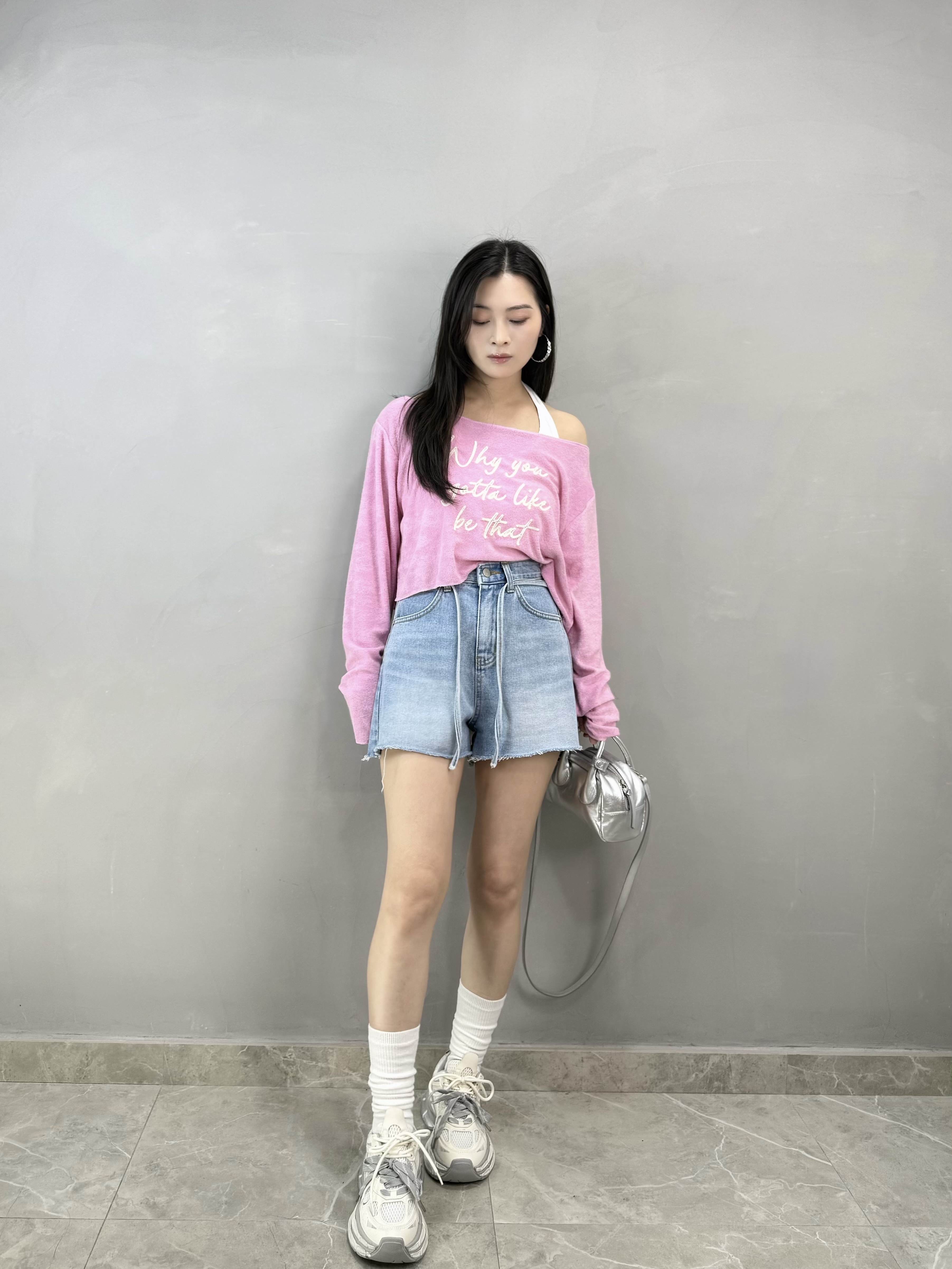 H82 刺繡毛巾Tee+背心Set 