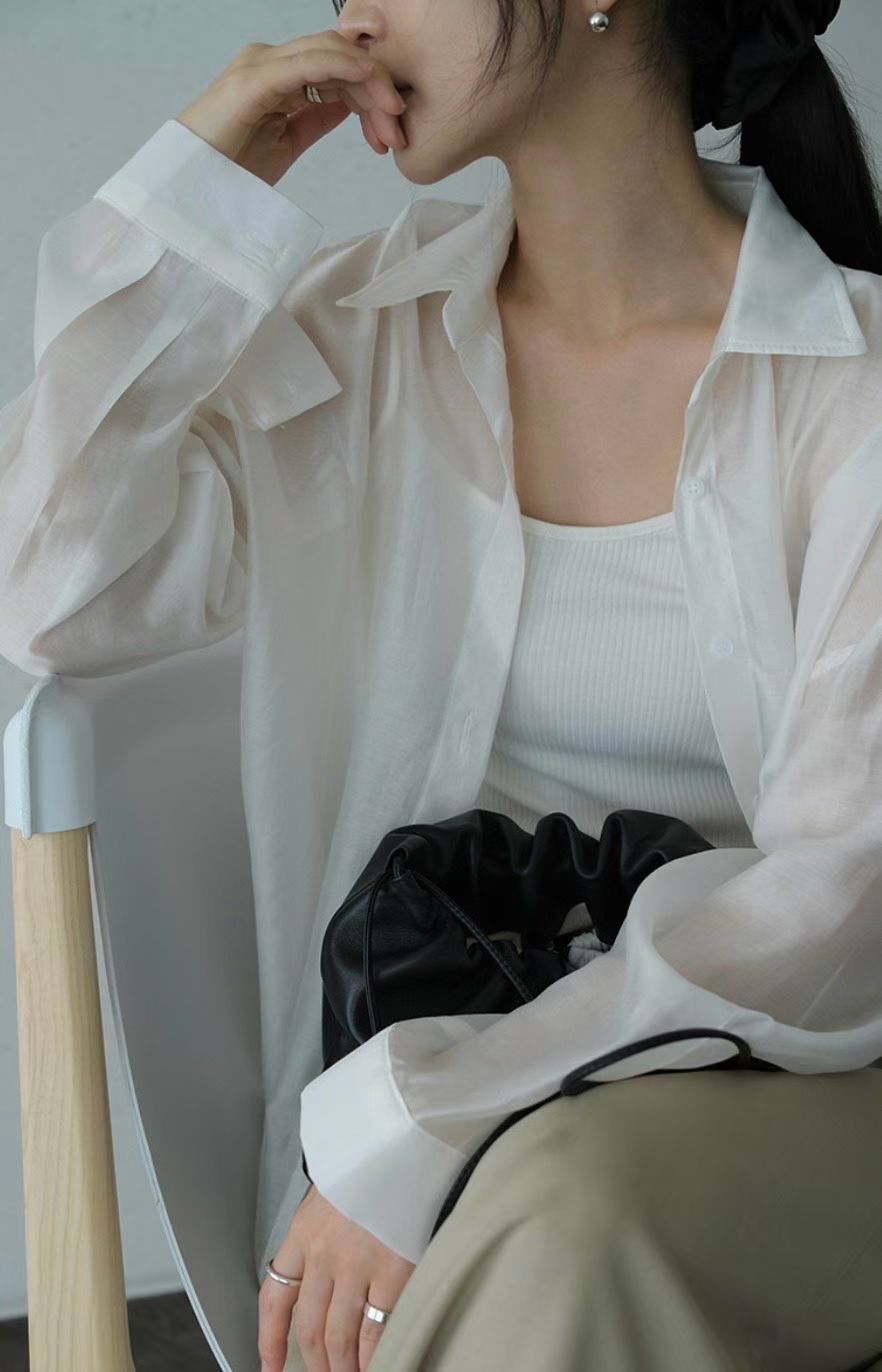 <突發開團．初春盛夏空氣感防曬冷氣衣> 薄身透膚恤衫 RH0029