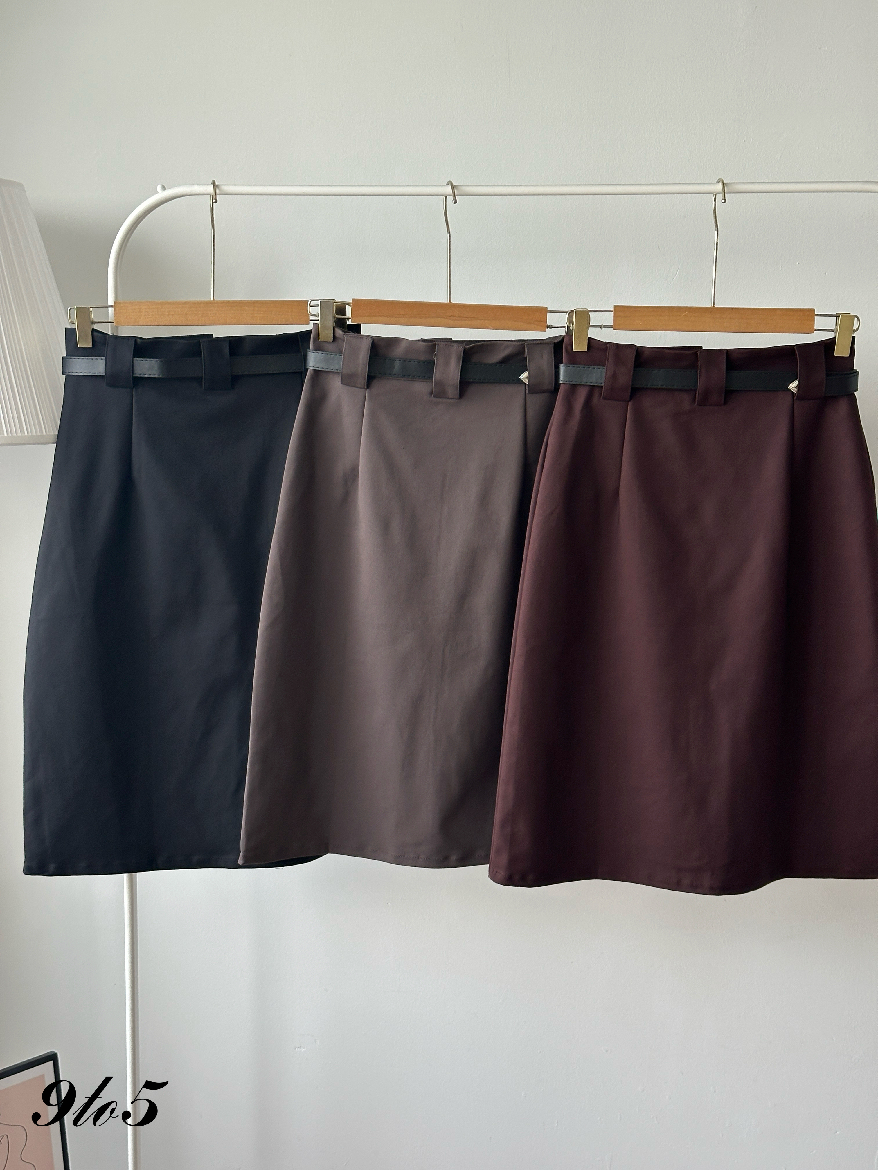 S1985 Midi Straight Skirt - 3 Colors 