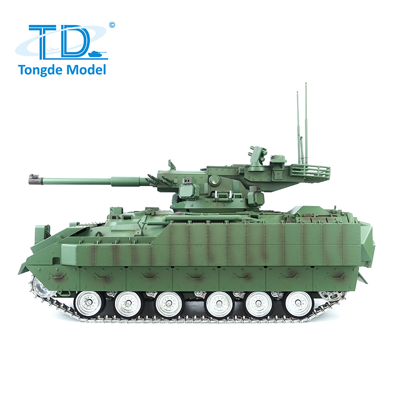全新 通德 1:16 遙控 M 2128 布雷德利 105mm 火炮支援戰車 | 遙控坦克| 3.0版 | 金屬升級版本 | 紅外線對戰 | 伸縮炮管
