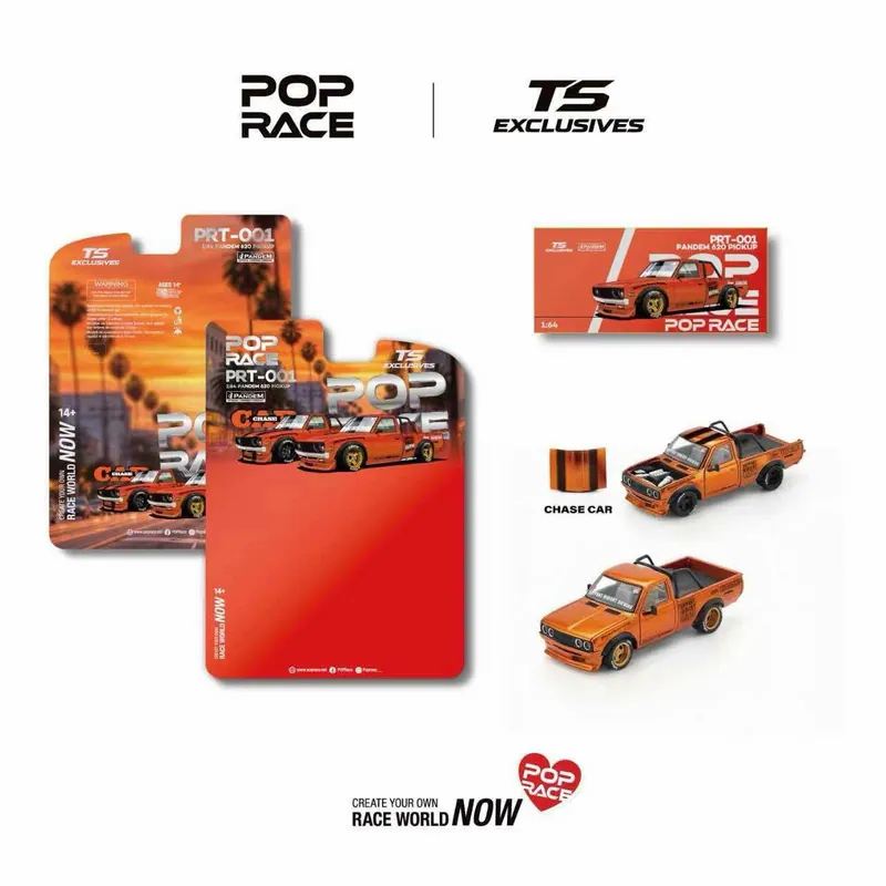 (預訂 Pre Order ) Poprace  ( PRT001 ) PANDEM 620 PICKUP – Orange Chrome