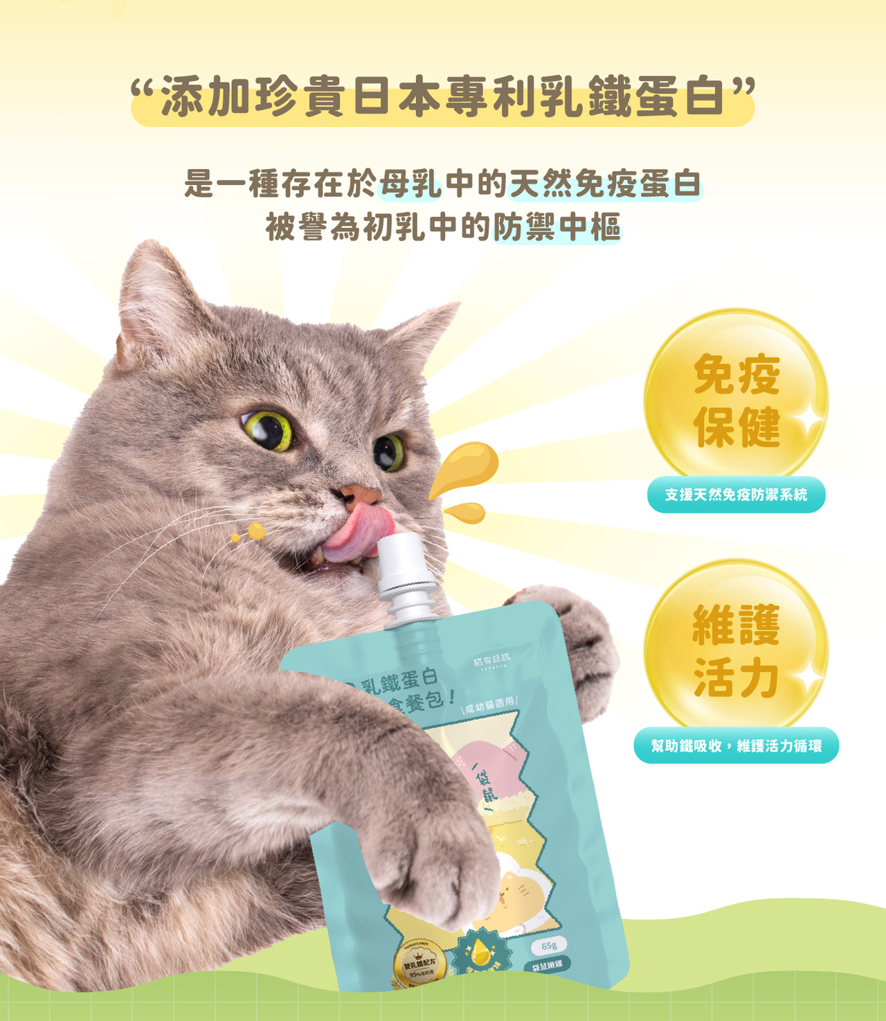 貓有話說｜鮮滴精乳鐵主食餐包｜滴滴主食餐包｜65g