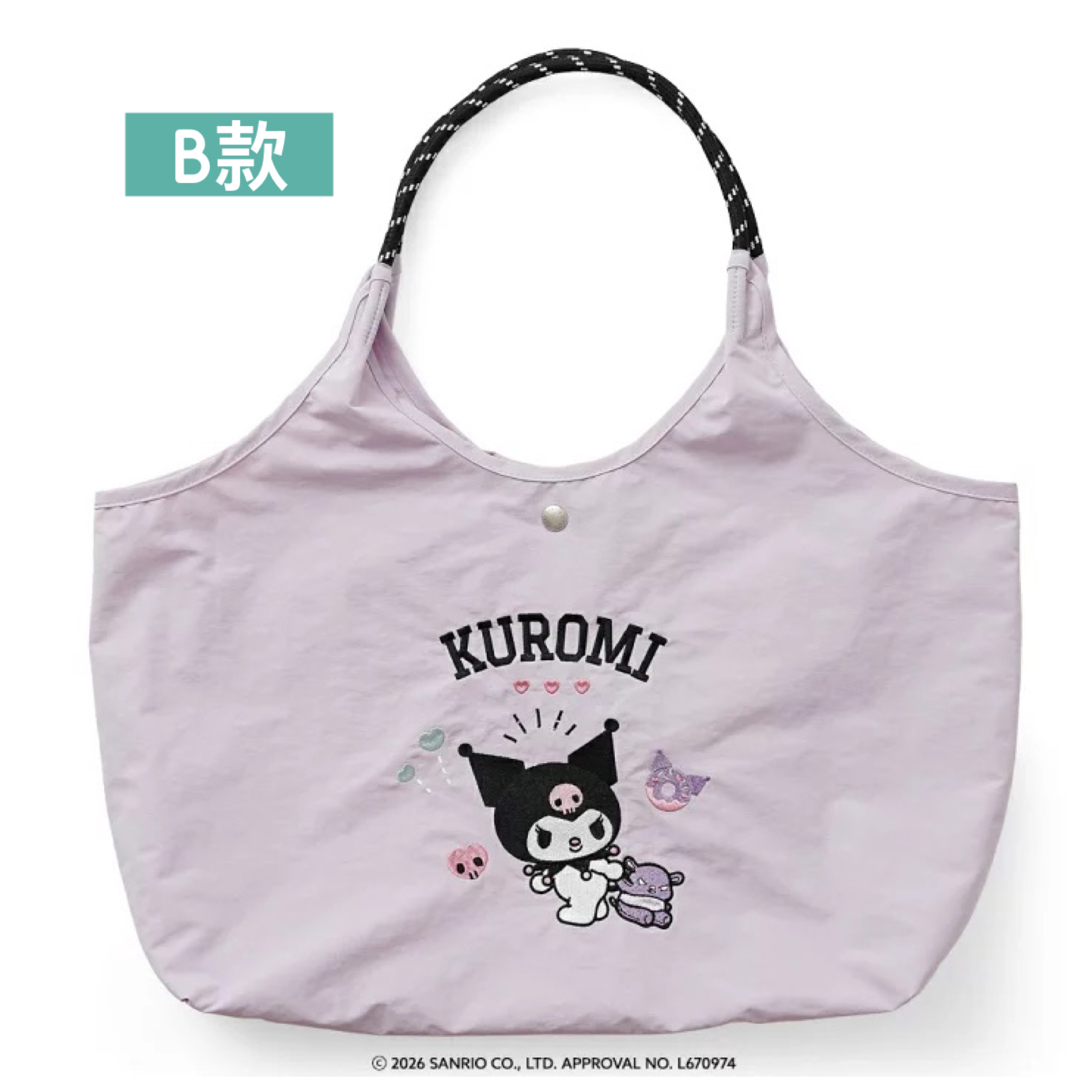 日本預訂📍日本Sanrio刺繡圖案輕身款Tote Bag