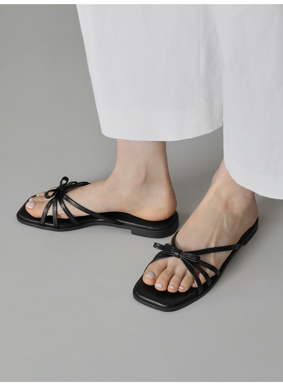 [代購] Sappun Raperin Ribbon Slippers (1cm)