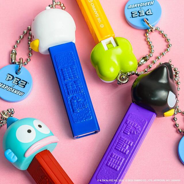 Sanrio PEZ x Hapidanbui 掛飾