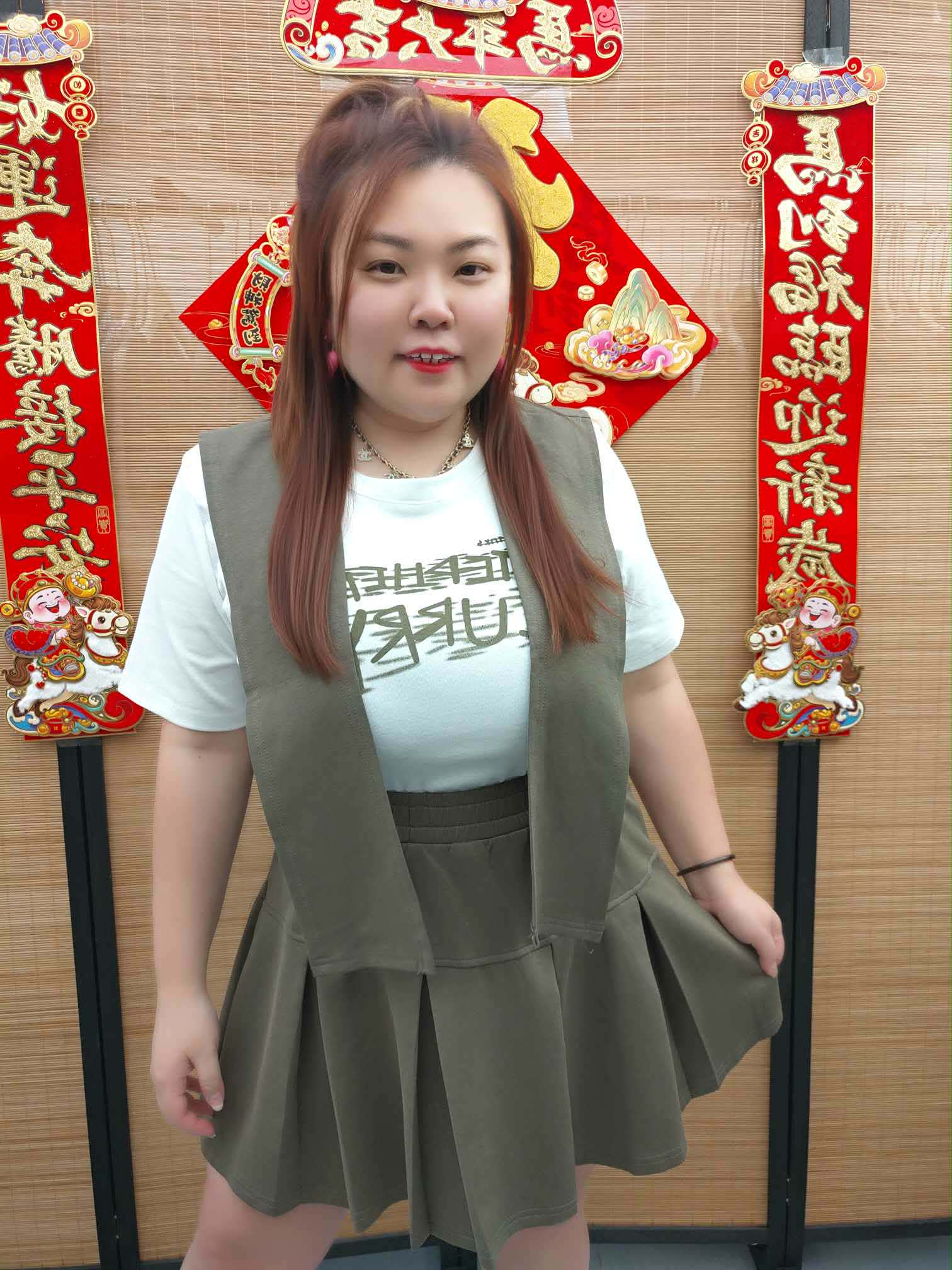 DDD06 TW#8160(A10) 独特设计3件套裤裙套装