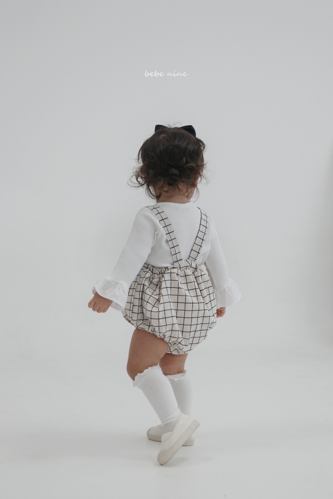 🌸預訂 韓國直送🌸🇰🇷Bebenine兩色條紋格紋吊帶包屁褲