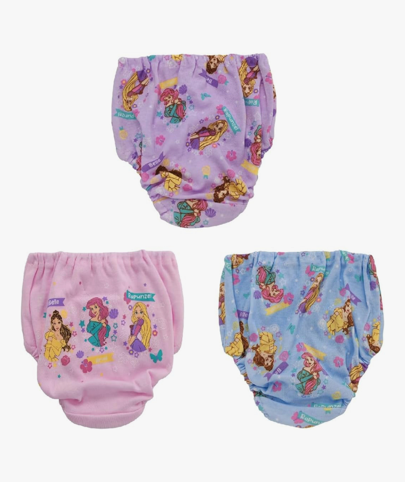 🇯🇵預訂 日本直送🇯🇵Disney公主滿印絲帶女童內褲三件套裝