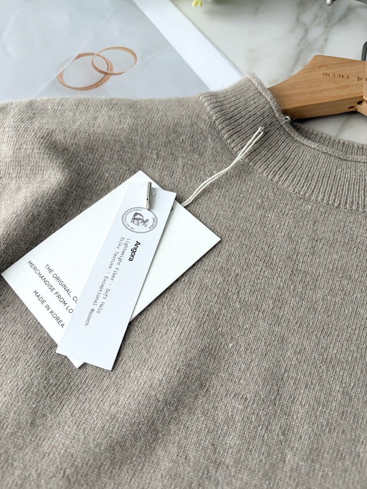 Daily Angora Knitted Top (Ivory)