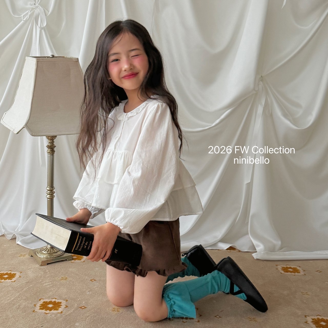 Ninibello | Heart Frill Corduroy Shorts 