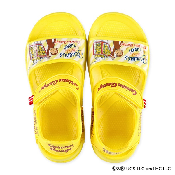 🇯🇵預訂 日本直送🇯🇵好奇的喬治圖案黃色涼鞋