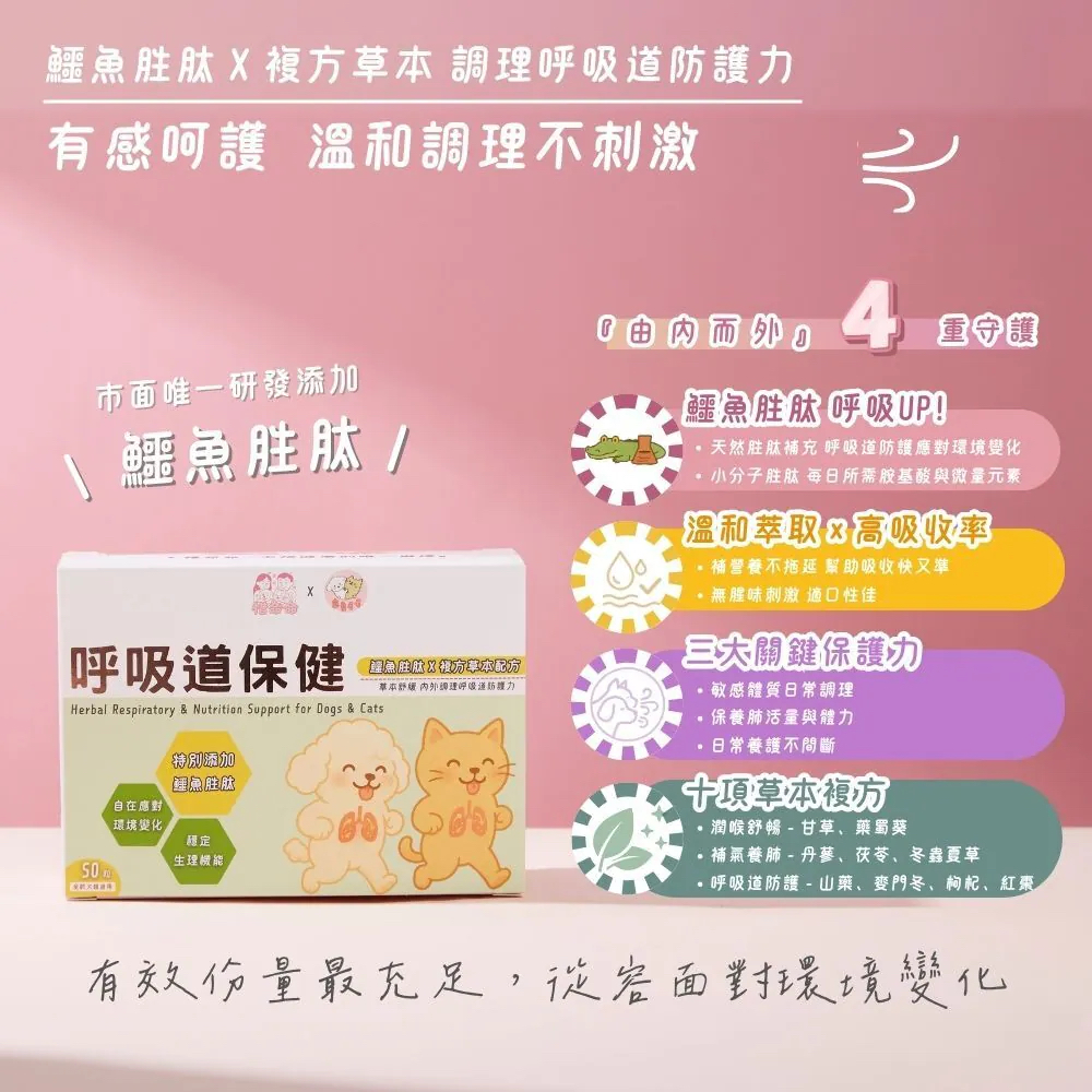 【台灣寵愛毛毛・惜命命呼吸道保健】