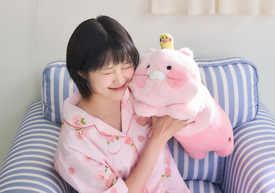 粉紅春植 蟲蟲 長攬枕