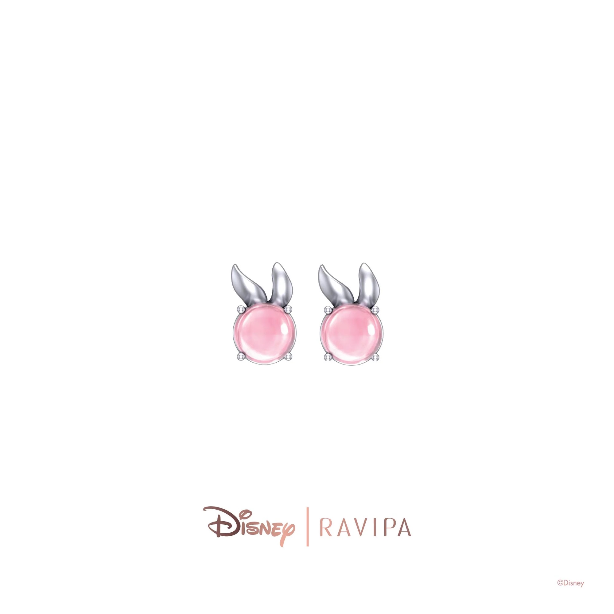 📦訂購 泰國代購 RAVIPA Disney Miss Bunny Crystal Silver Studs 兔小姐 耳環
