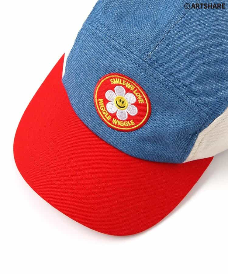 🇯🇵預訂 日本直送🇯🇵Apres les cours x Wiggle Wiggle兩色花花刺繡撞色帽