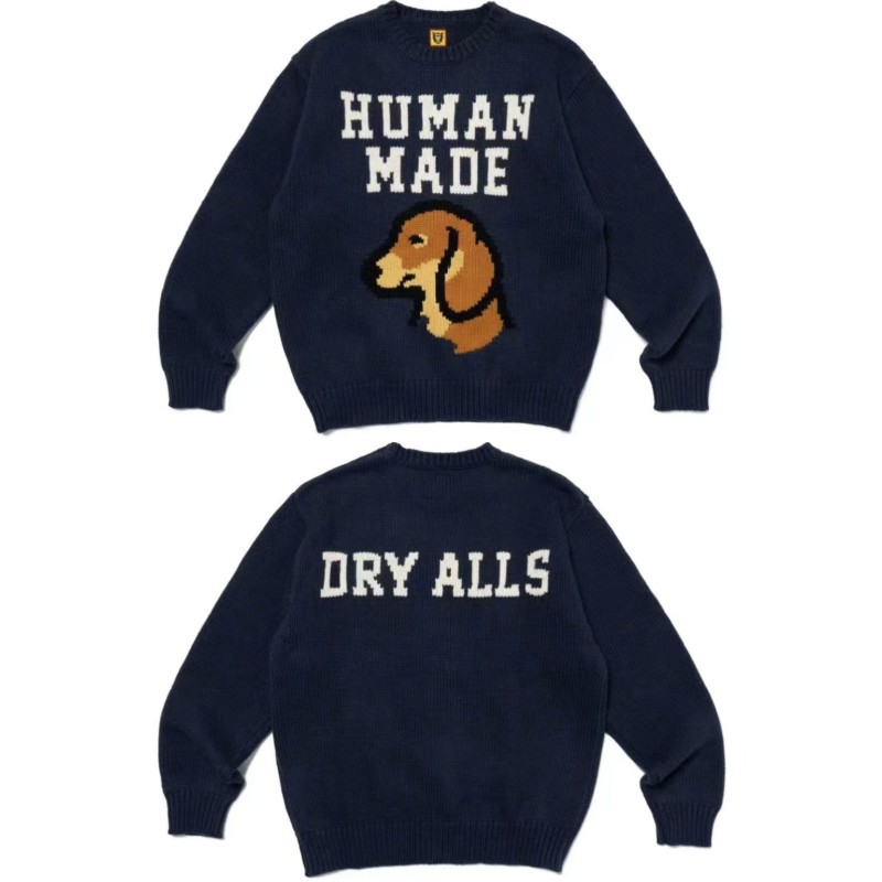 預訂 HUMAN MADE 動物圖案秋冬針織長袖上衣