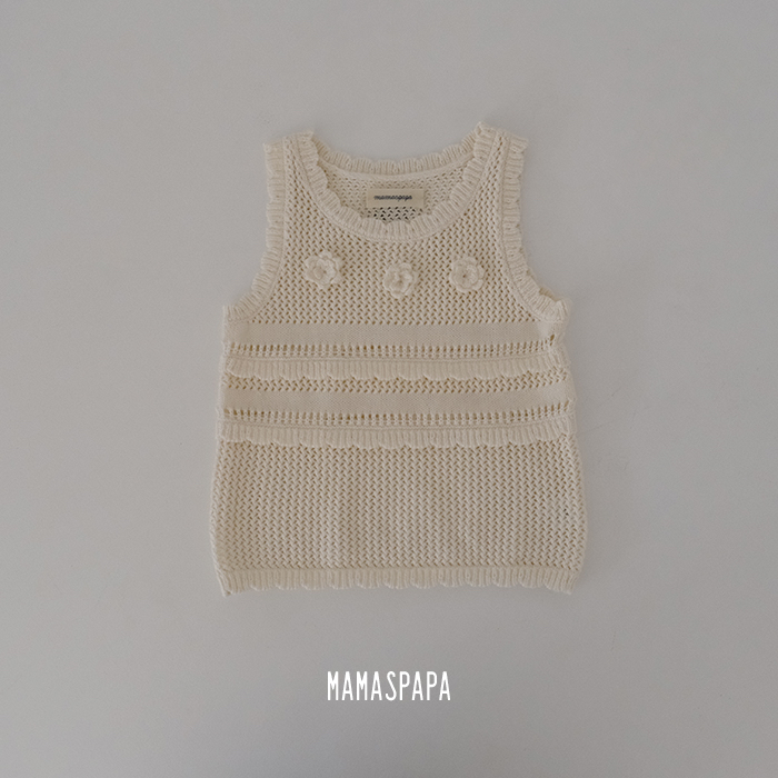 MMSPP | Knit Flower vest (M100-115)