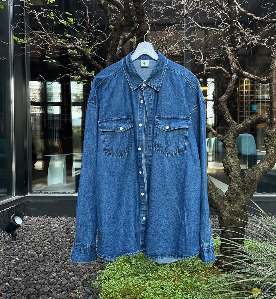 【100%保證韓國直送】復古經典雙口袋水洗丹寧恤衫 [2 color] RG165784