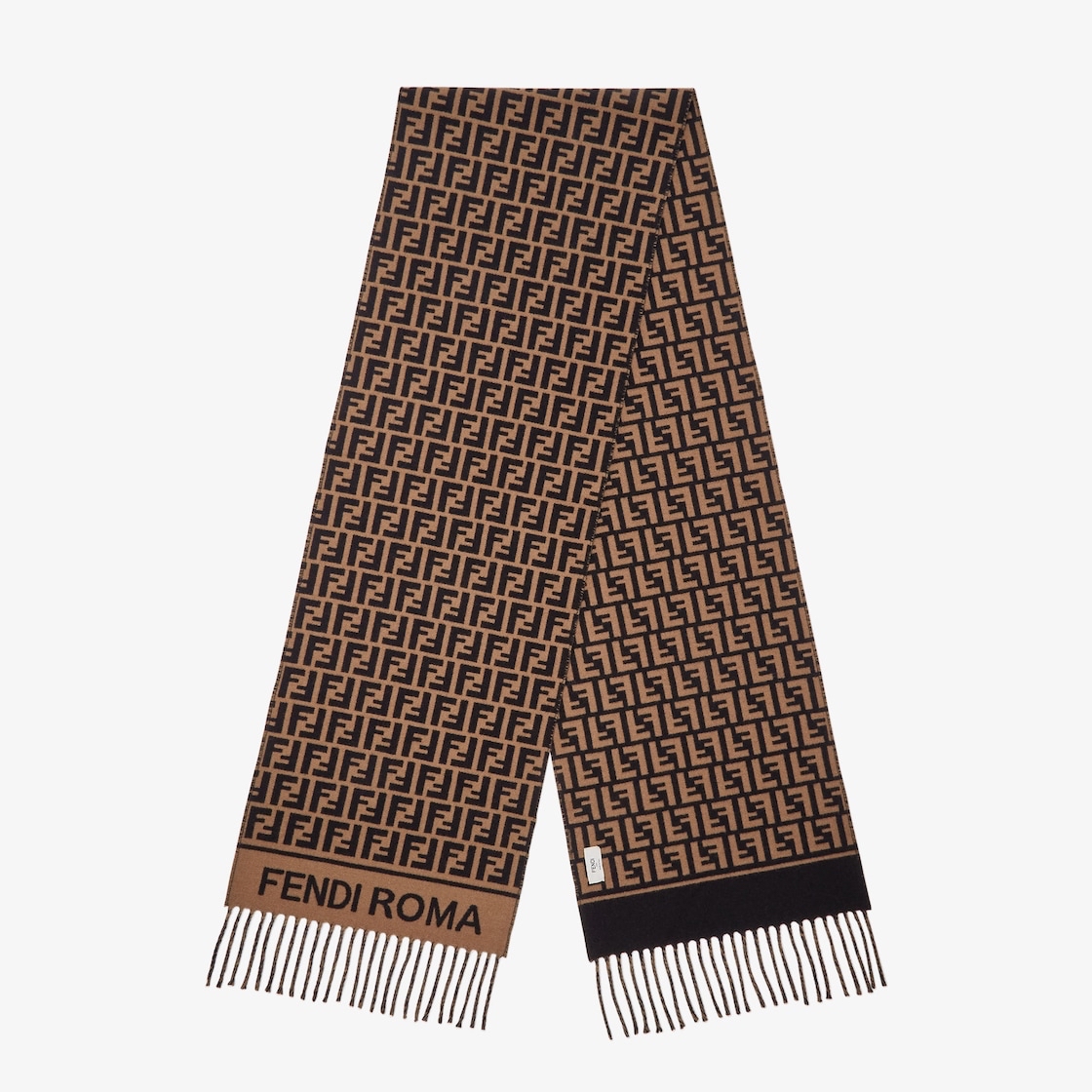 限時優惠✨訂貨📮Fendi FF LOGO scarf  經典啡色夠signature!  • 80%wool / 20%cashmere Size 190x30cm