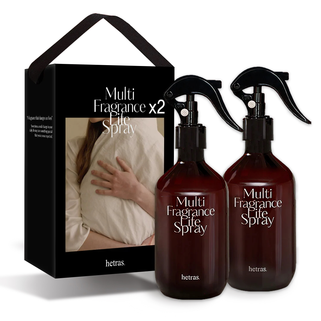 Hetras Multi Fragrance Life Spray 300ml@ 2PCS Hotel wood    空氣清新殺菌除臭多用途香氣噴霧1+1 Set