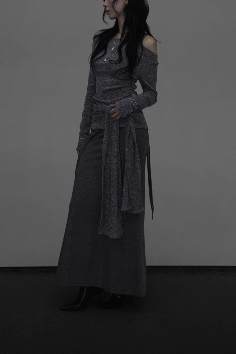 Off-Shoulder Tie-Waist Top