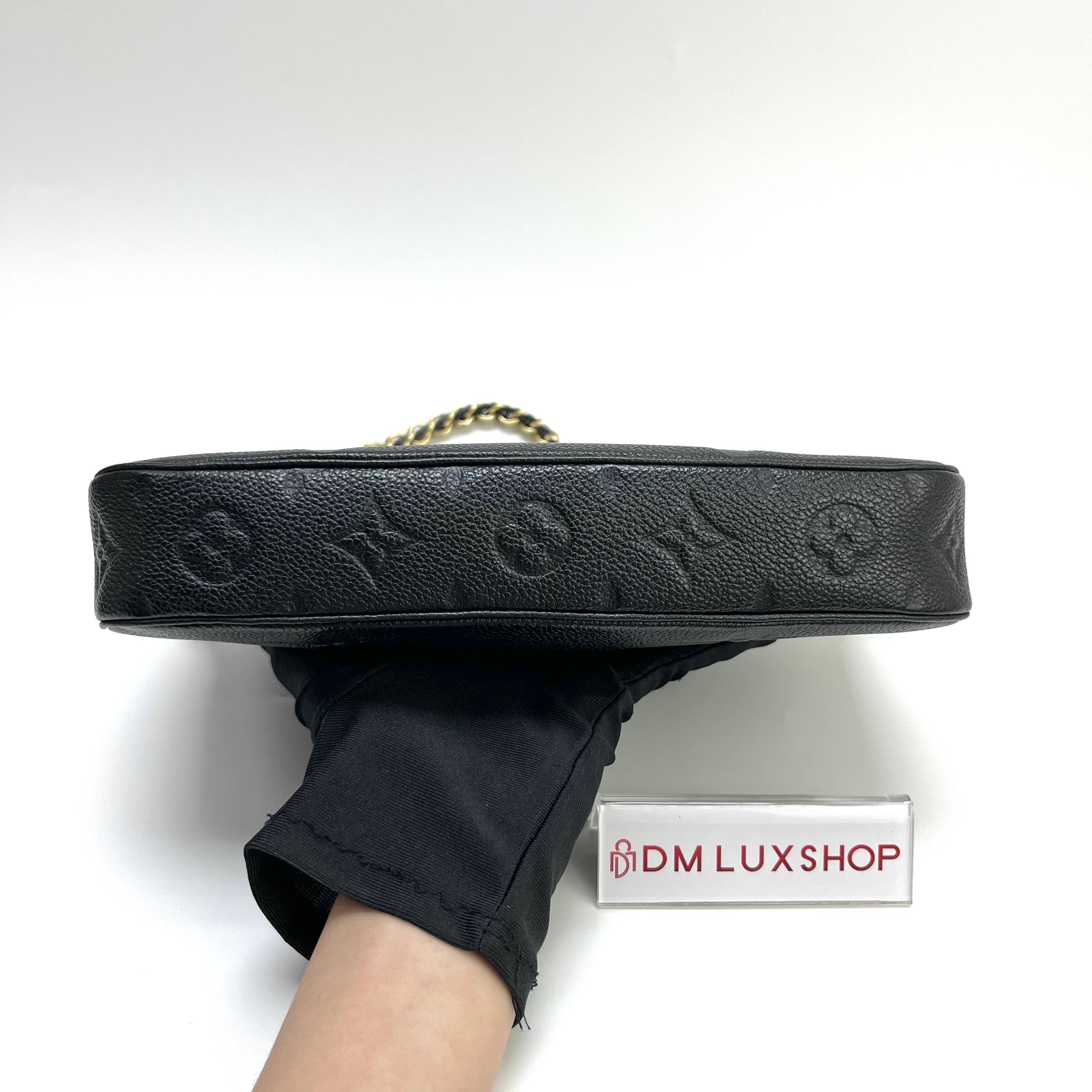 LV Black Empreinte Leather Multi Pochette Accessoires GHW