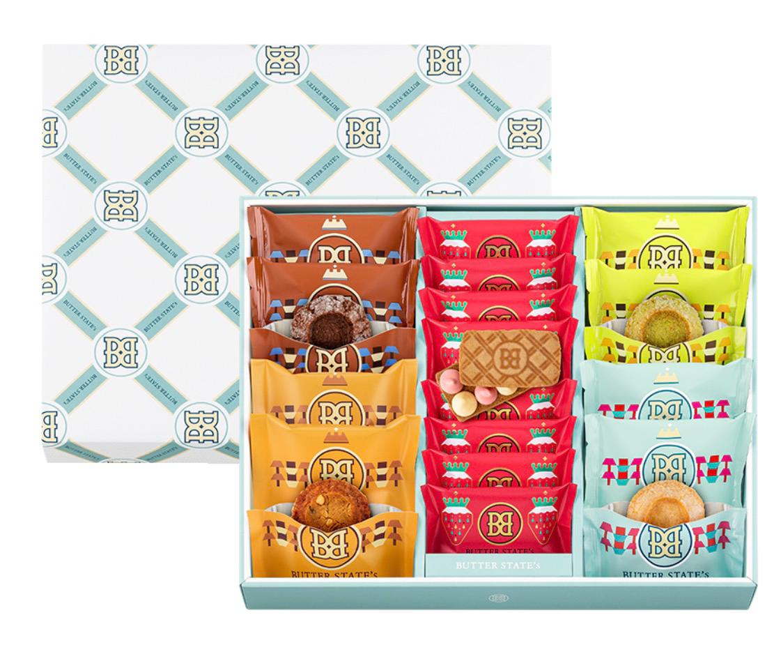 四月連線貨品 - 日本 BUTTER STATE's 火山牛油曲奇及草莓夾心餅乾雙拼21件