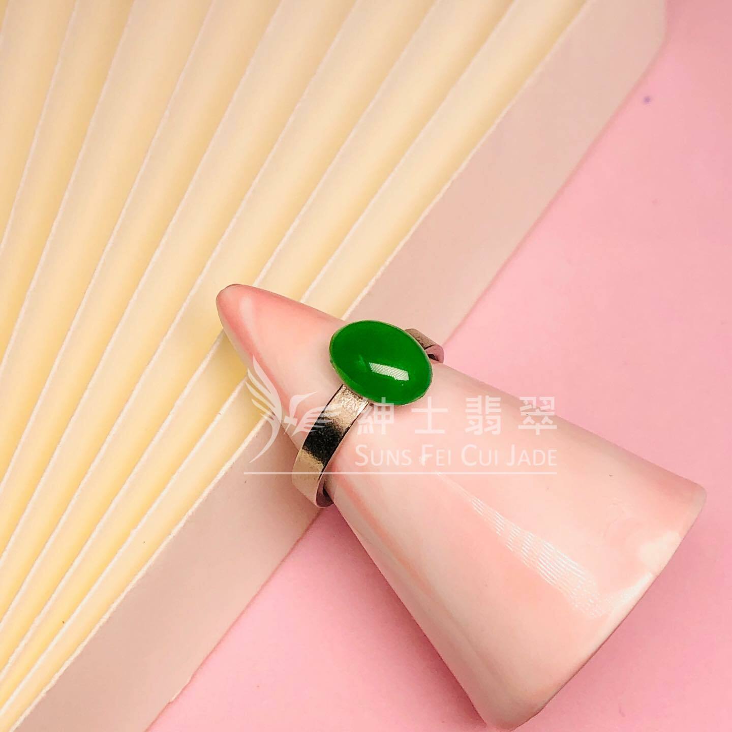 冰種滿綠蛋面 - 1