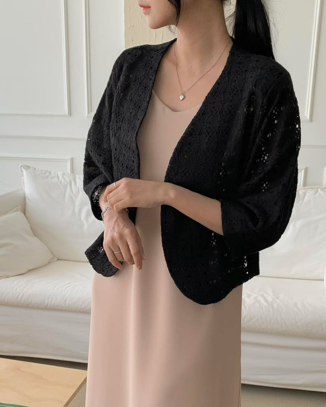 返工通花中袖外套