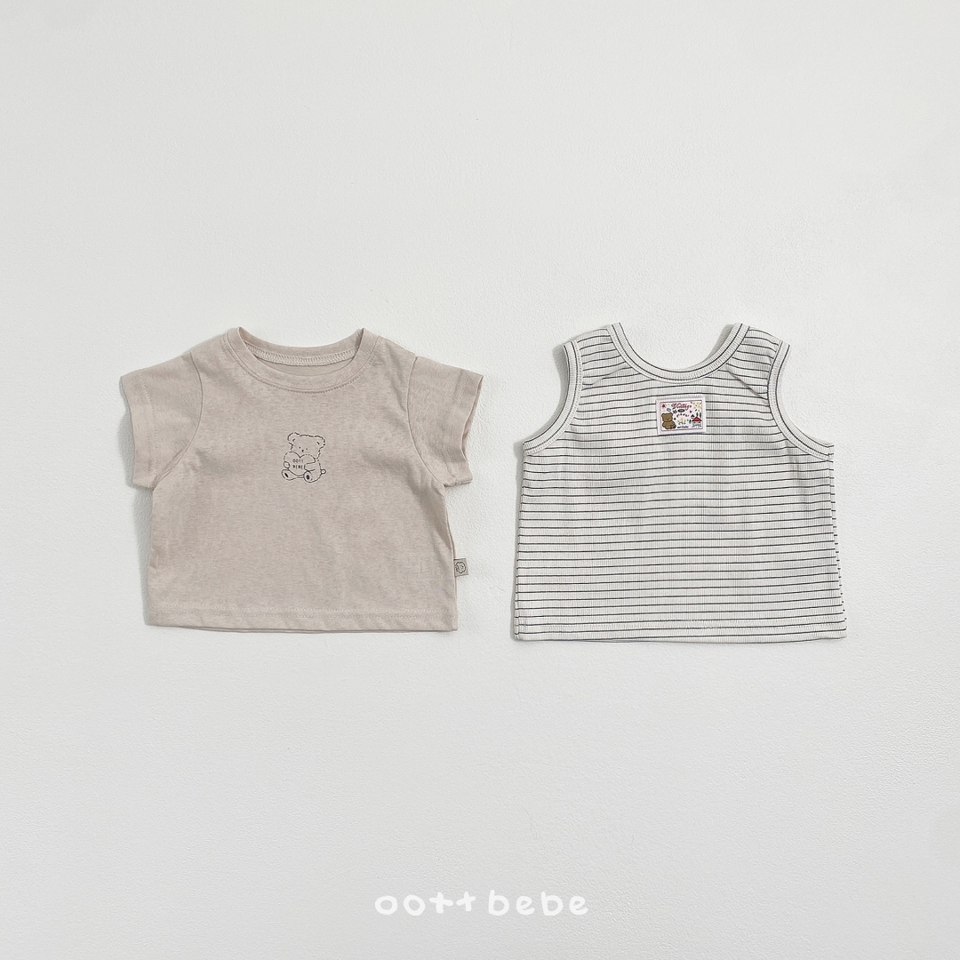🇰🇷oottbebe tee+背心 set