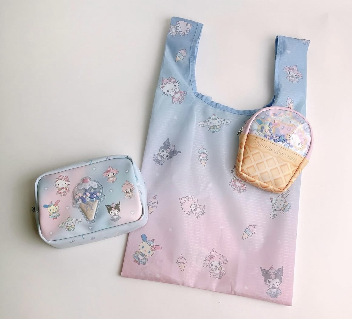 日本預訂📍日本Sanrio夏日雪糕造型系列 - 公仔吊飾/化妝袋/Tote Bag/鎖匙扣/環保袋/盲盒 3/6日本開售