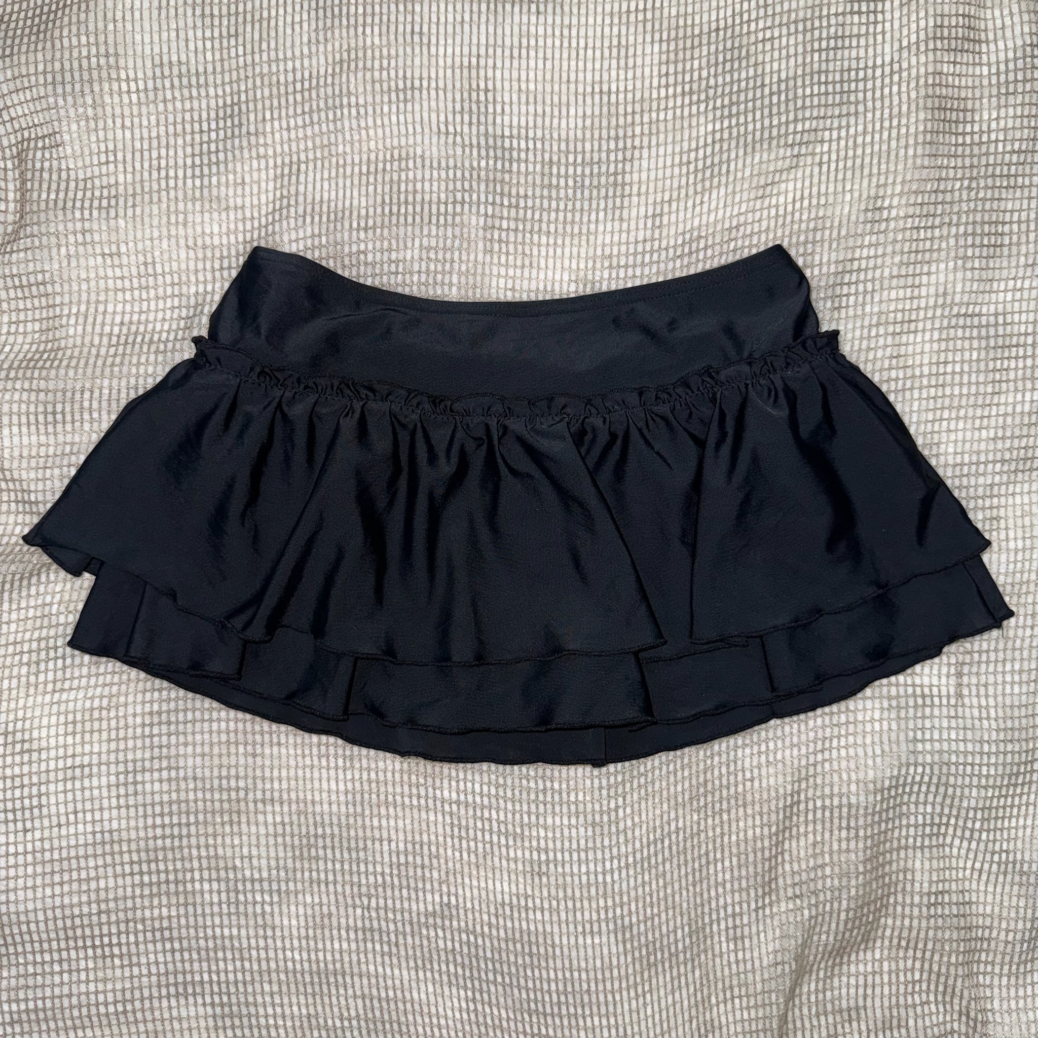Y2K Low-Waist Layered Frill Skirt