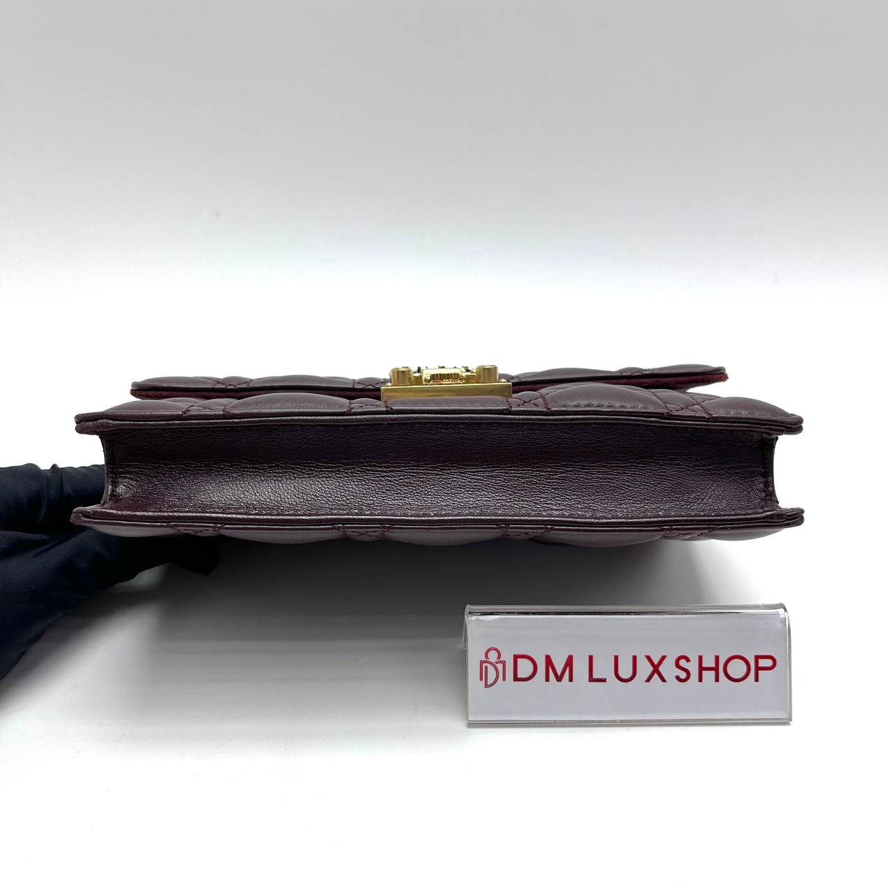 Dior Small Addict Flap Bag Burgundy