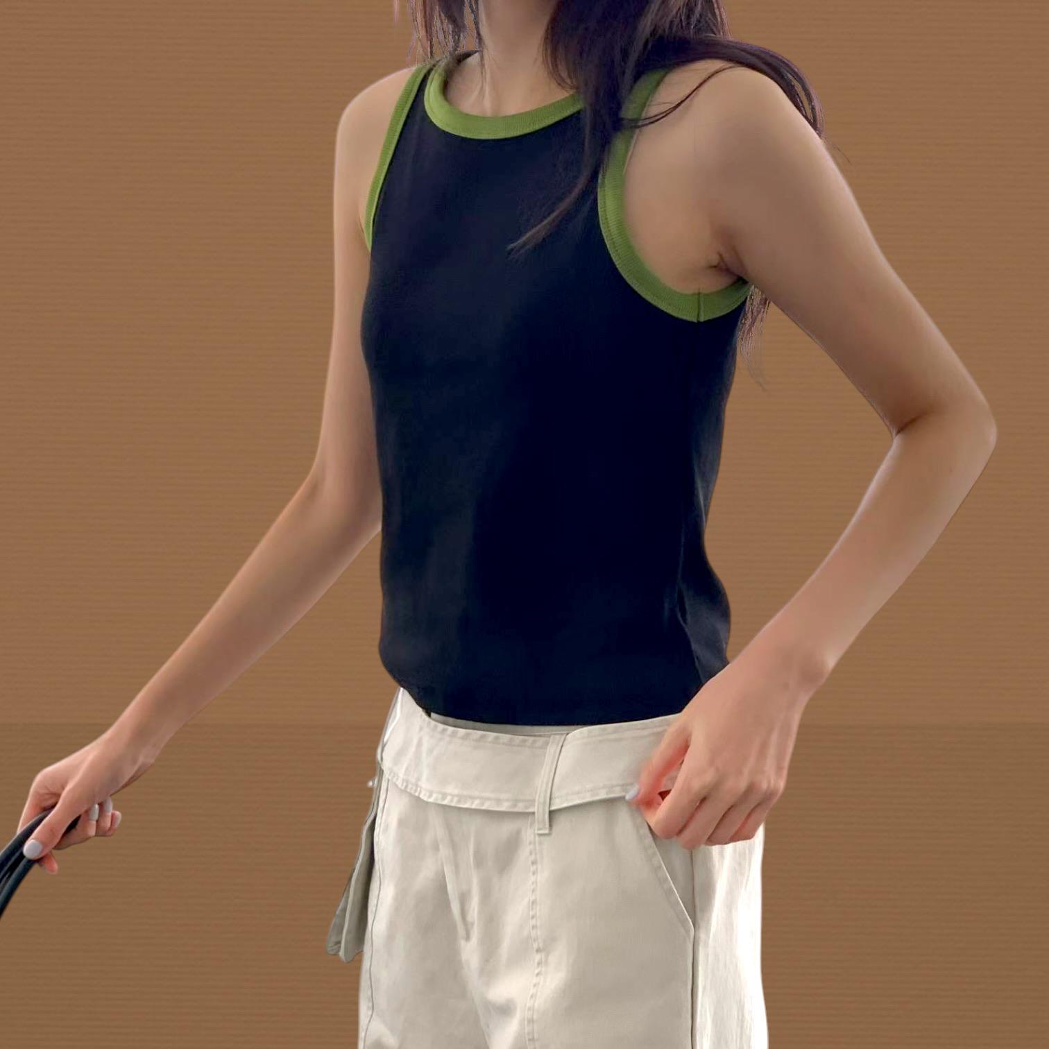 221103 拼色背心