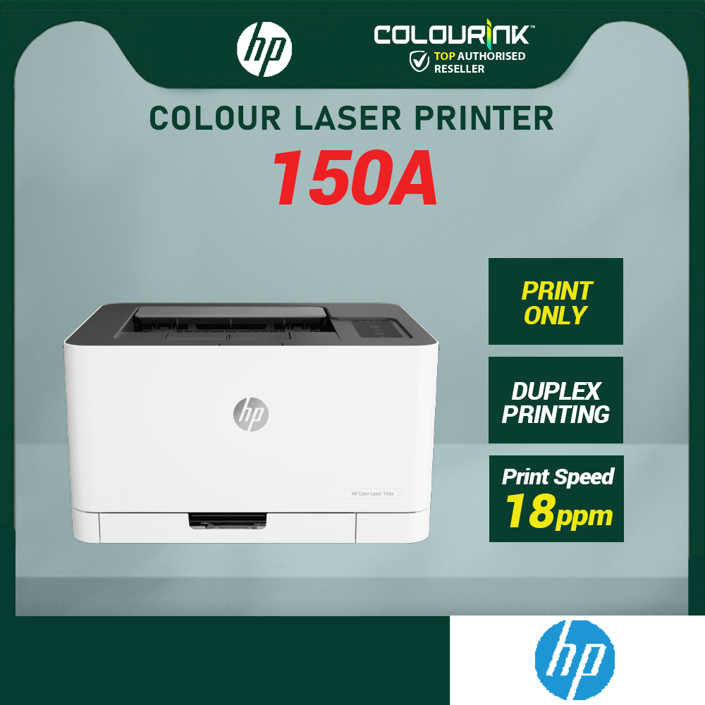 HP Color Laser 150a Printer | A4 Colour Laser Printer | Print Only | USB | 18ppm Black | Original HP Malaysia
