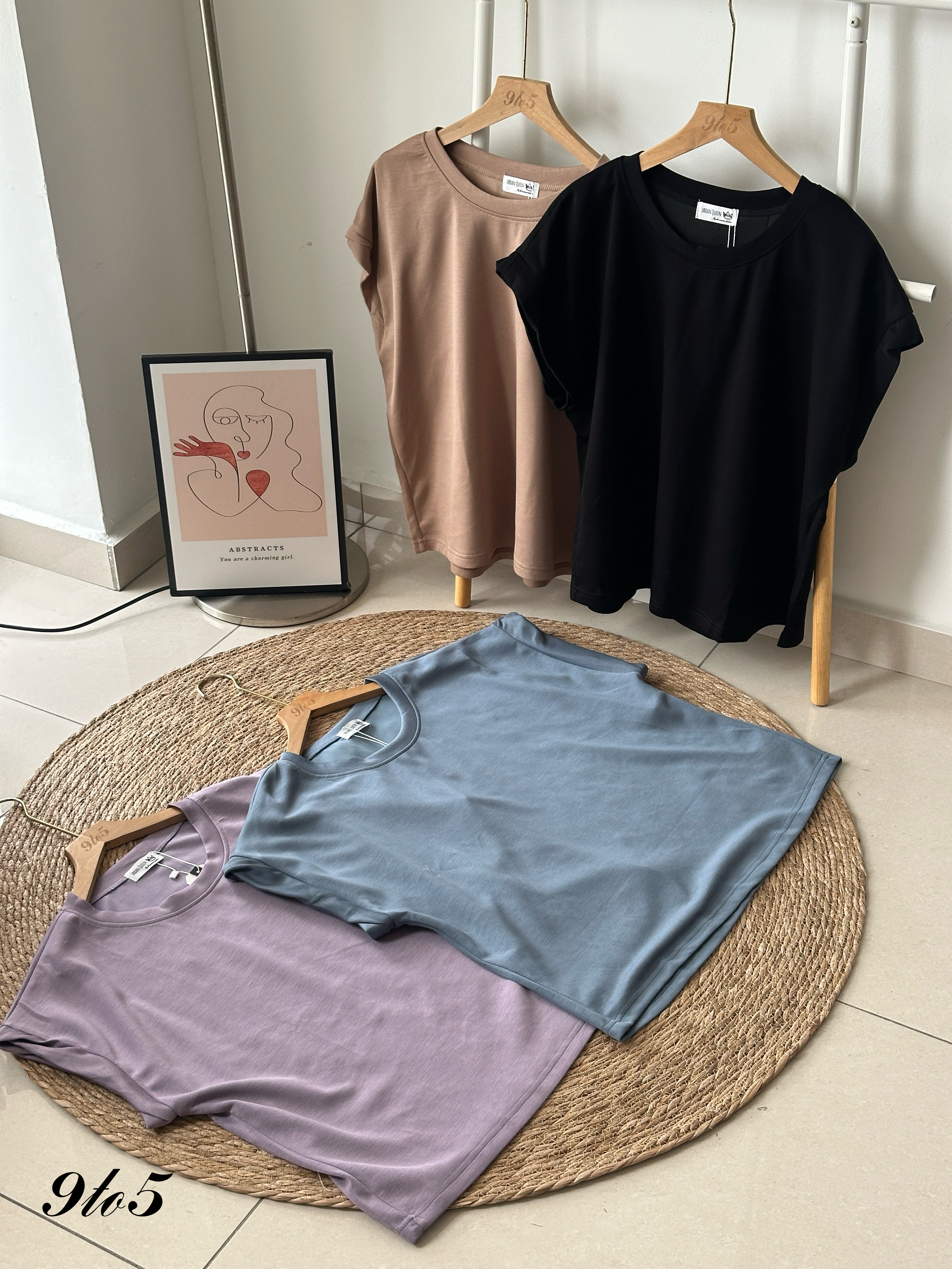T4146 Cape Sleeve Oversize Tee - 4 Colors 