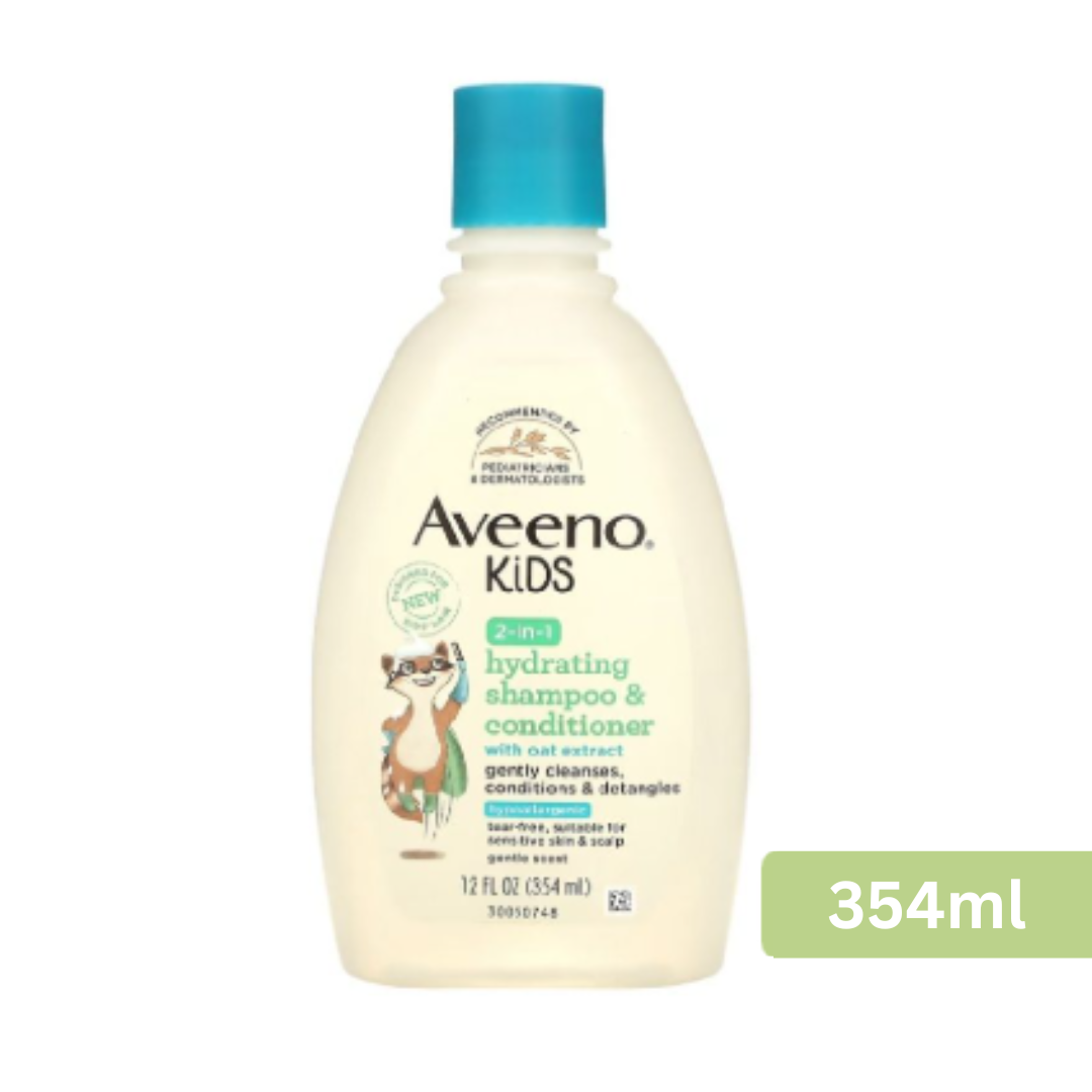 Aveeno - 2合1兒童保濕燕麥洗髮水護髮素 (敏感頭皮) 354ml 平行進口