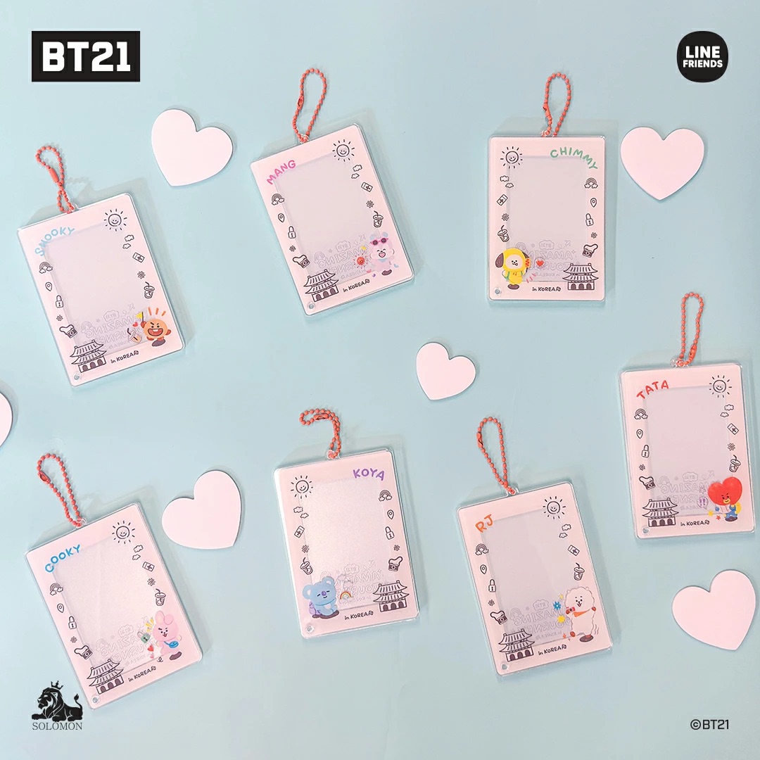 📦訂購 日本限定 Line Friends BT21 ACRYLIC PHOTO CARD HOLDER 照片鎖匙扣