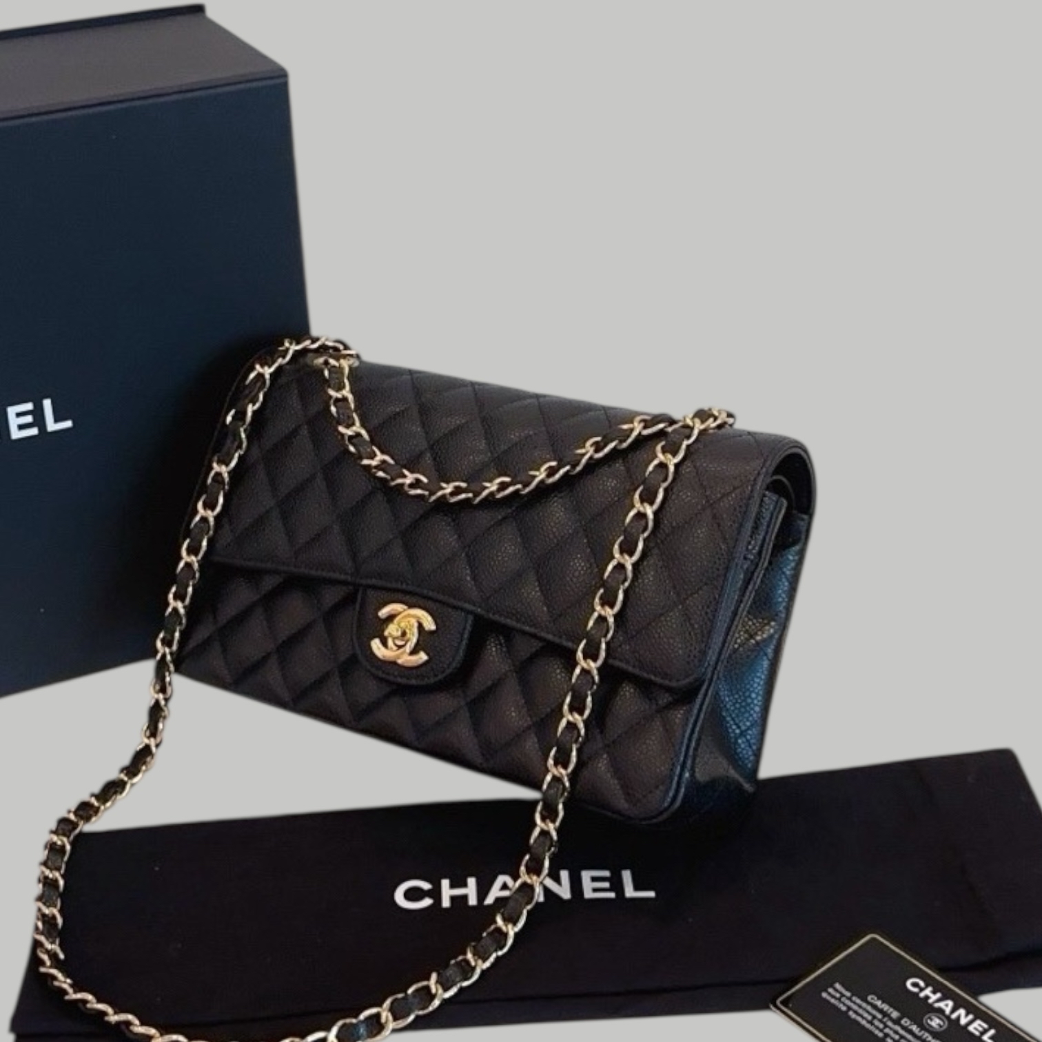 Chanel  Caviar CF25 金扣