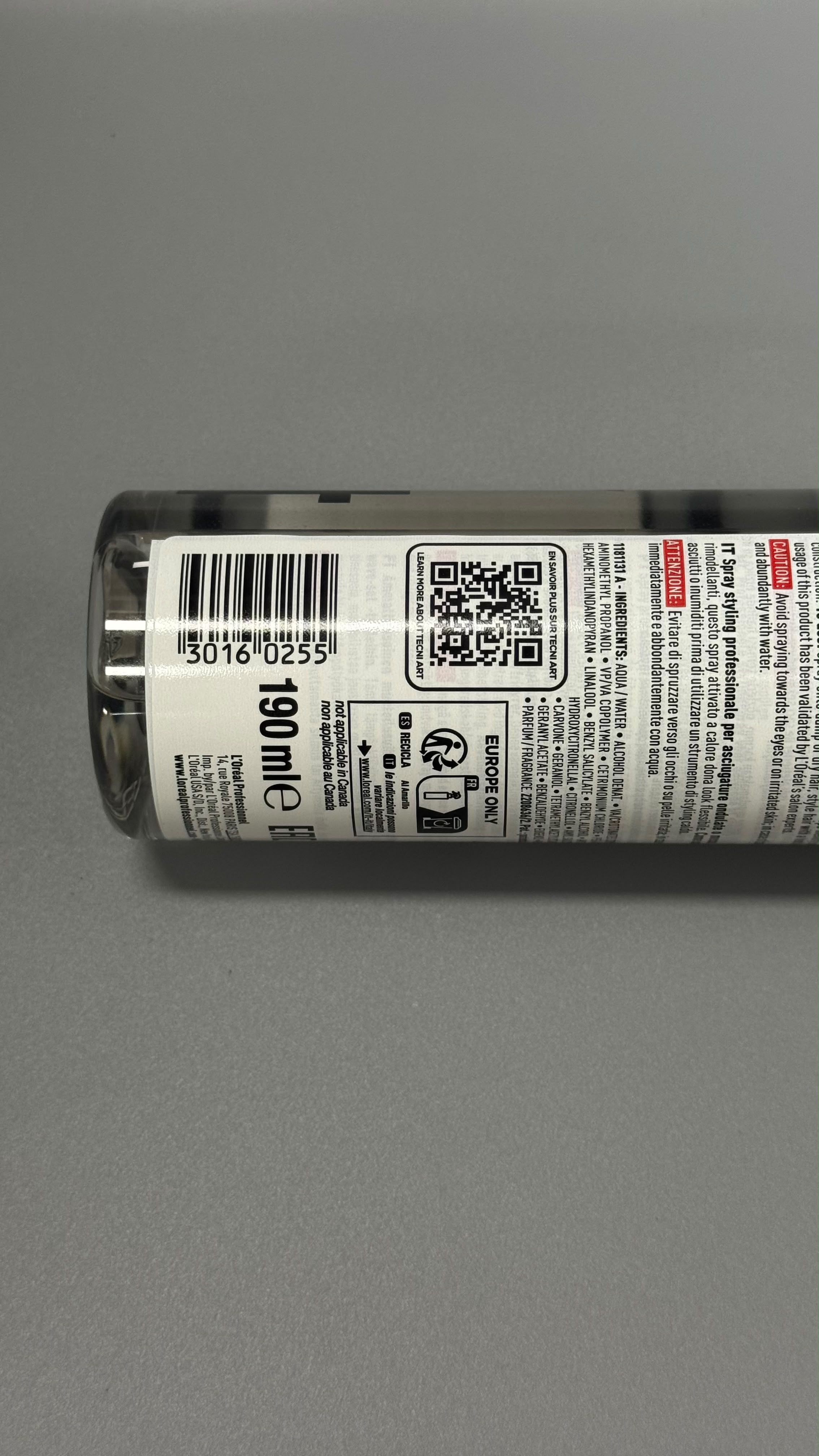 L'Oréal Professionnel 巴黎萊雅專業美髮 Tecni.ART Flex Pli 遇熱定型噴霧（190ml