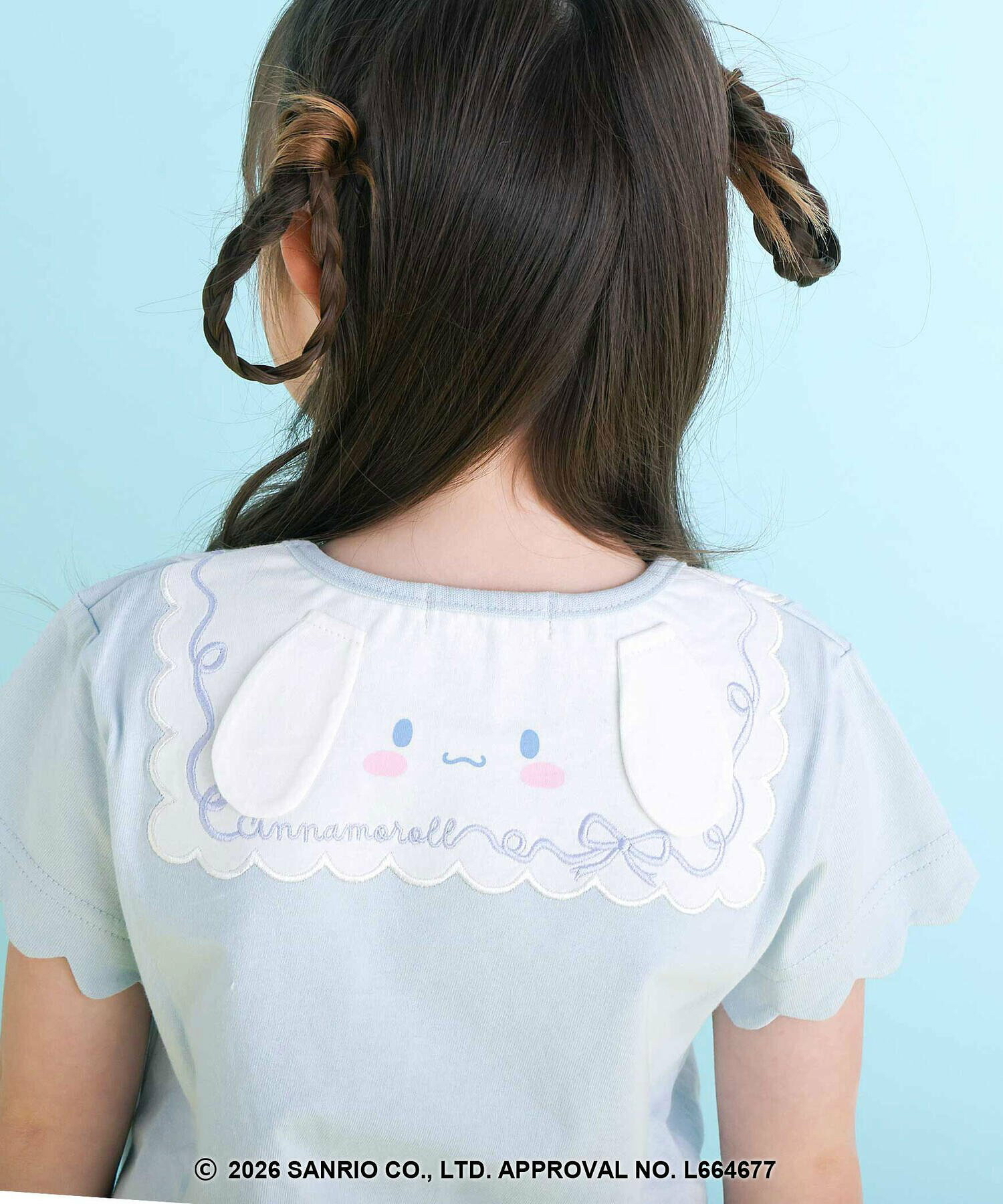 🇯🇵預訂 日本直送🇯🇵Slap Slip x Sanrio系列兩色人物印花立體耳朵刺繡水手領扇形袖上衣
