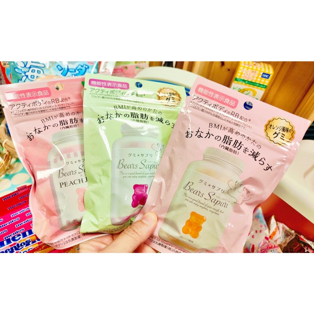 現貨現貨少量 日本製｜MSINC Bears Sapuri 小熊腹部內臟減脂軟糖 60g