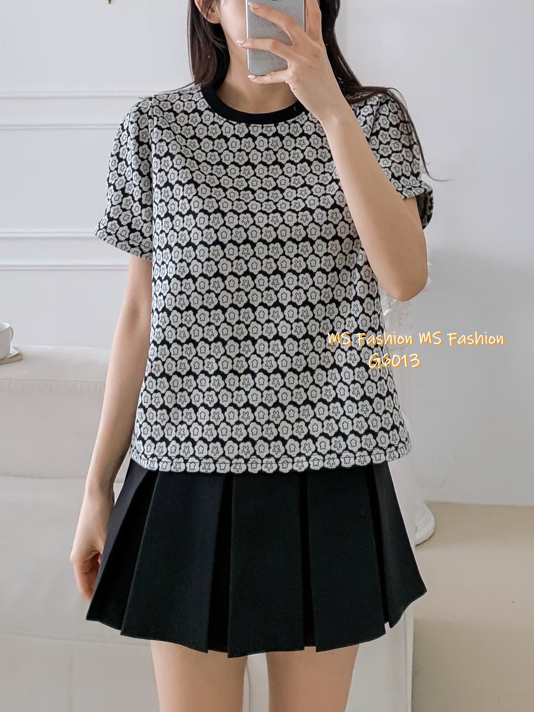 G6013 韓國🇰🇷特色花花print top