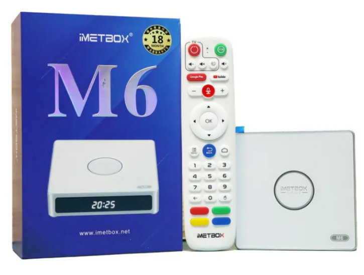 全新升級 愛米盒子 IMETBOX M6 4GB+64GB 超大內存 鋁合金邊框 8K超清 雙模WIFI 藍牙5.0 智慧語音 安卓12作業系統 網絡機頂盒 TV BOX [香港行貨 18 個月保養 ] 