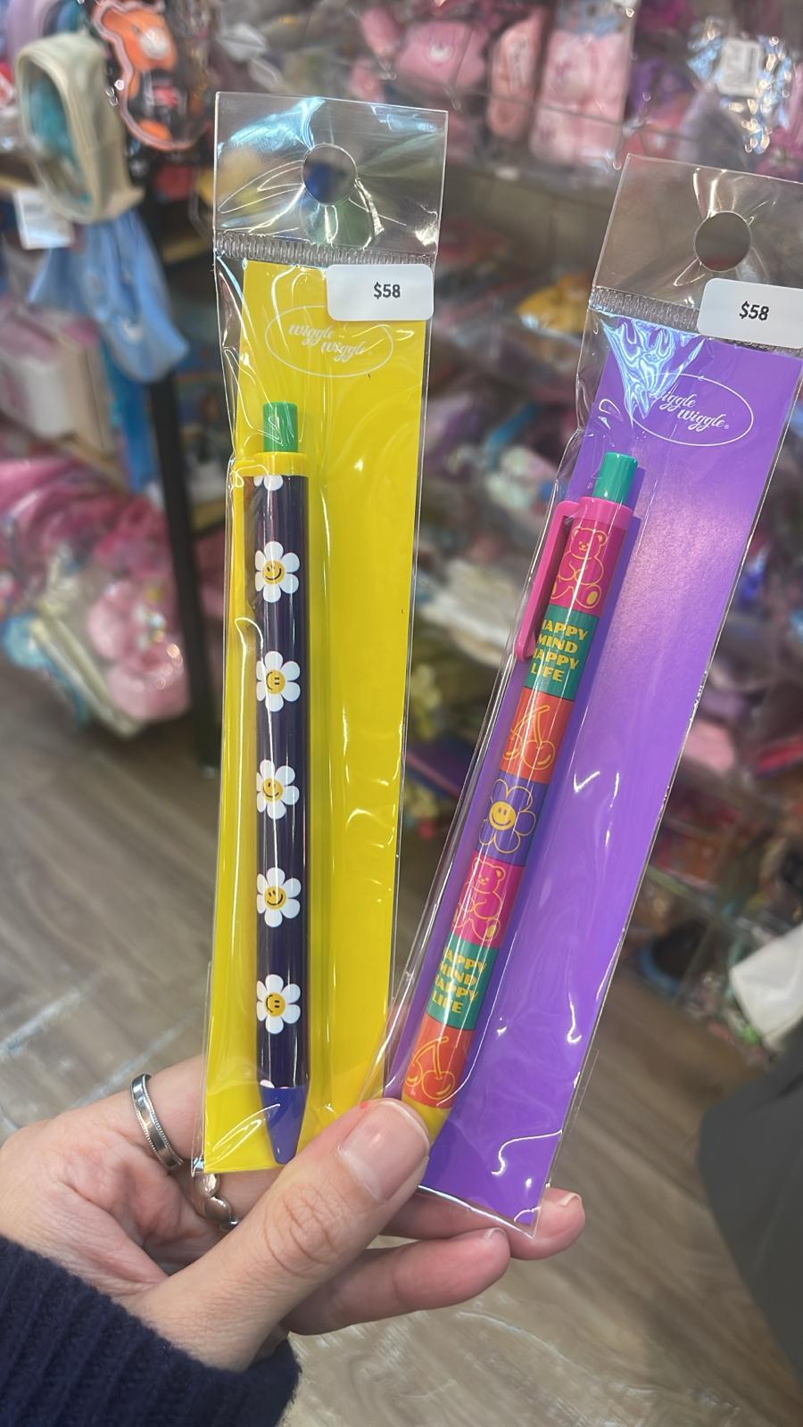 Wiggle Wiggle 花朵圖案原子筆