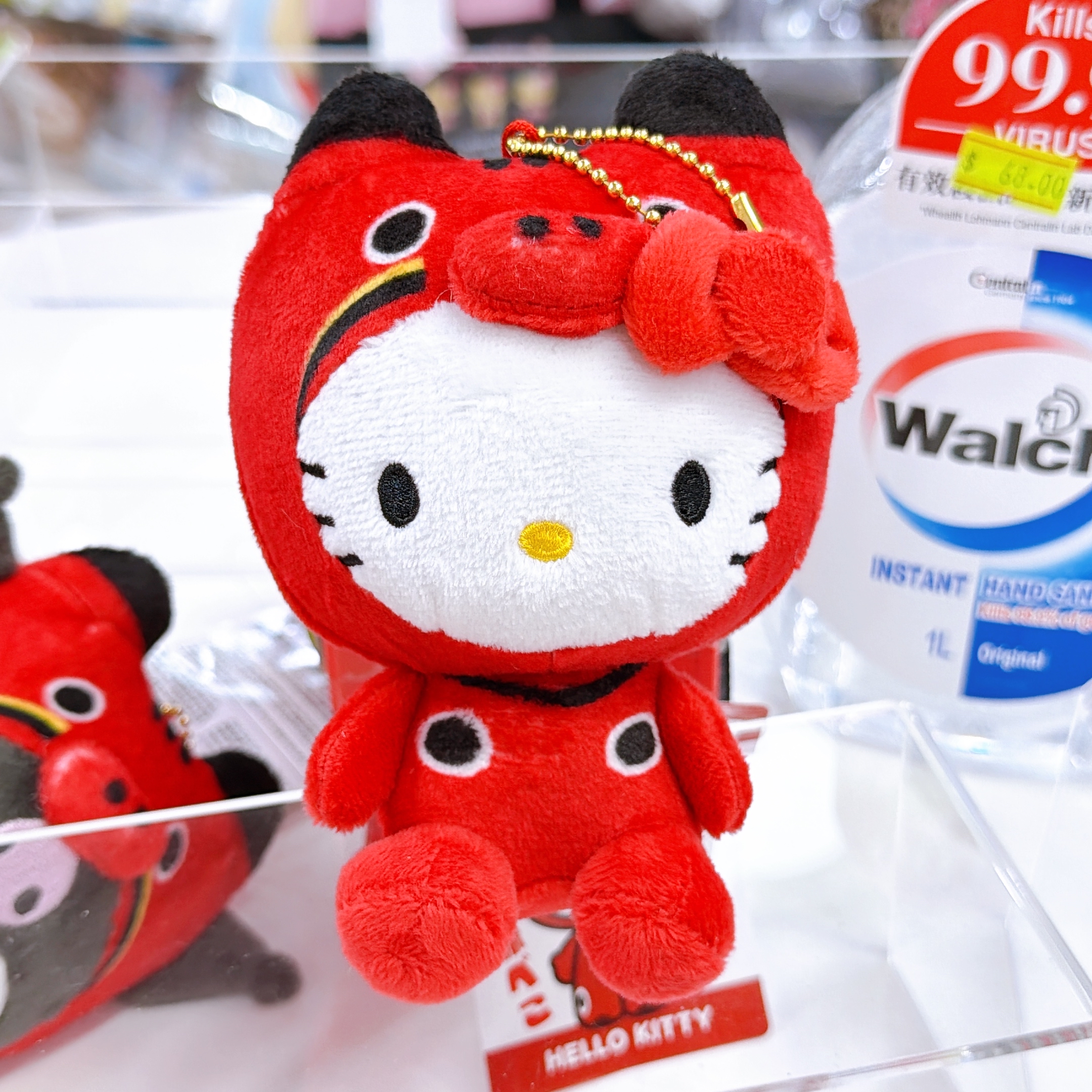 日本直送Sanrio 福島限定會津红牛公仔掛飾