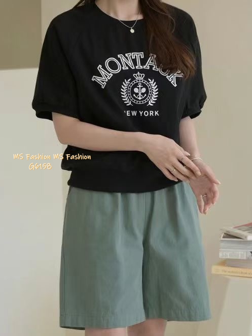 G6158 韓國🇰🇷靚靚字母print top