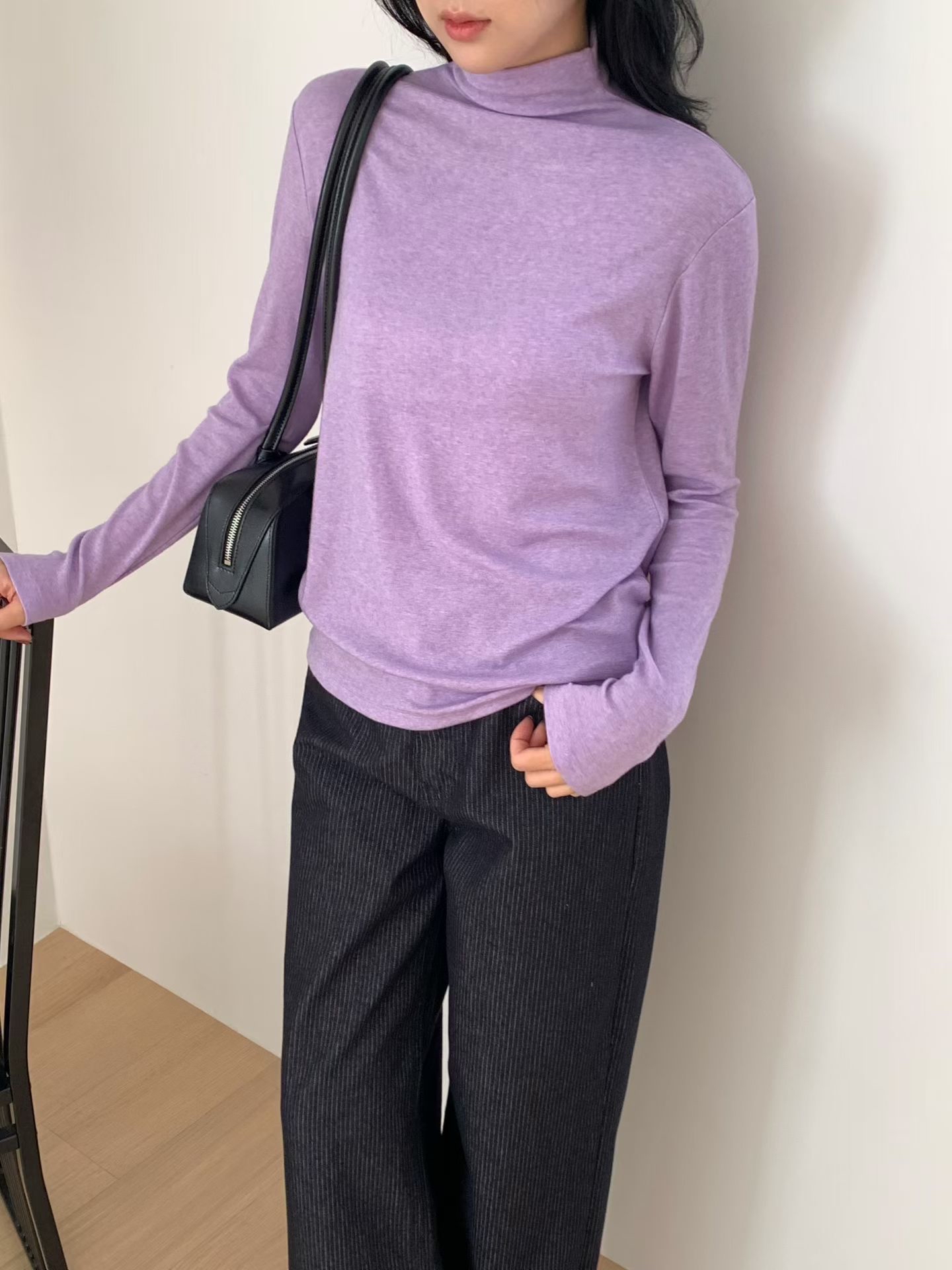 MidNeck wool basic tee